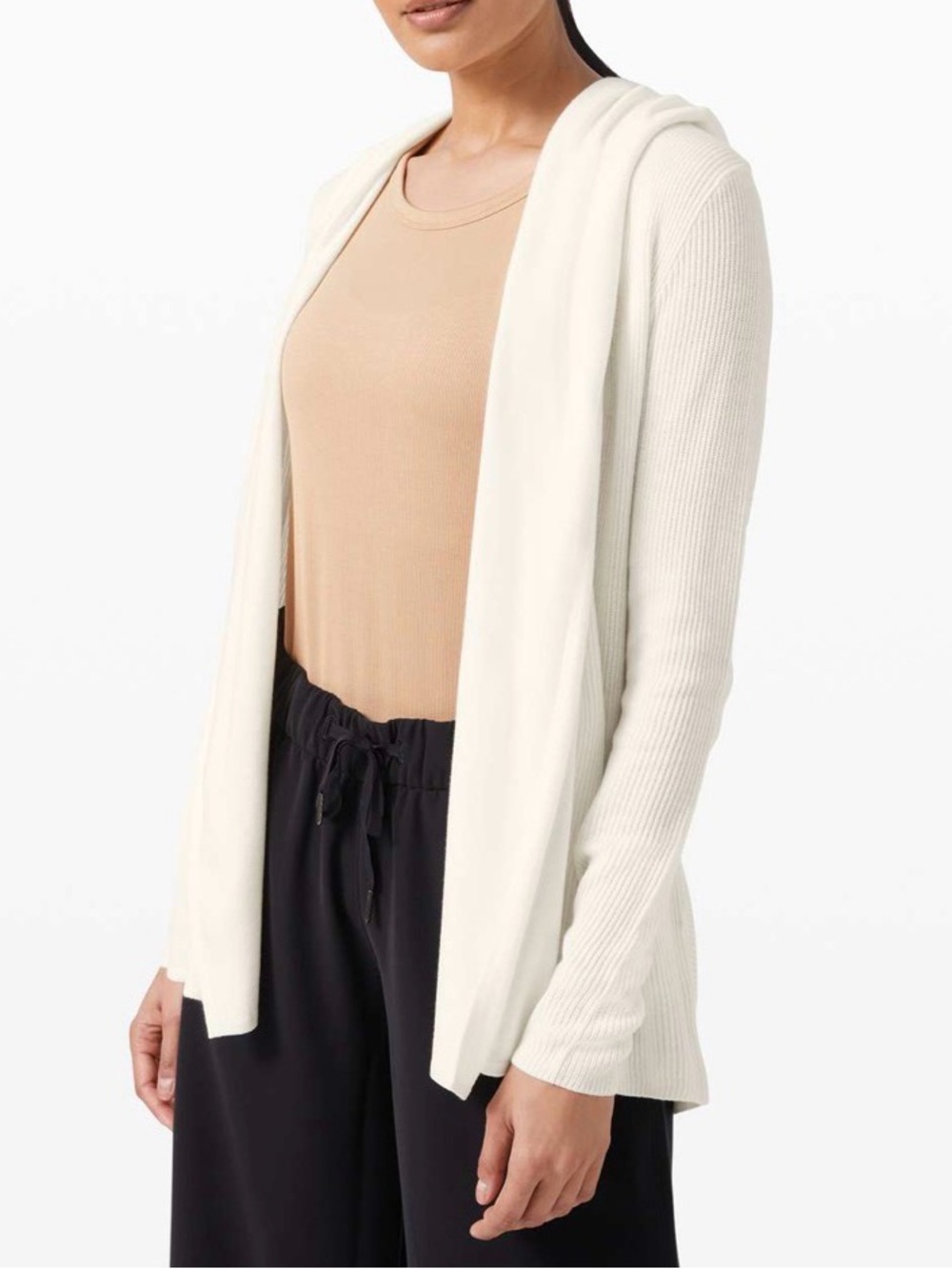 lululemon athletica Sundown Sweater Wrap in Antique White